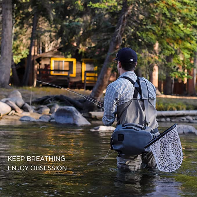 メンズ フライフィッシング ウェーダー 3 層防水通気性素材 - Fishing Socks のレビューと価格