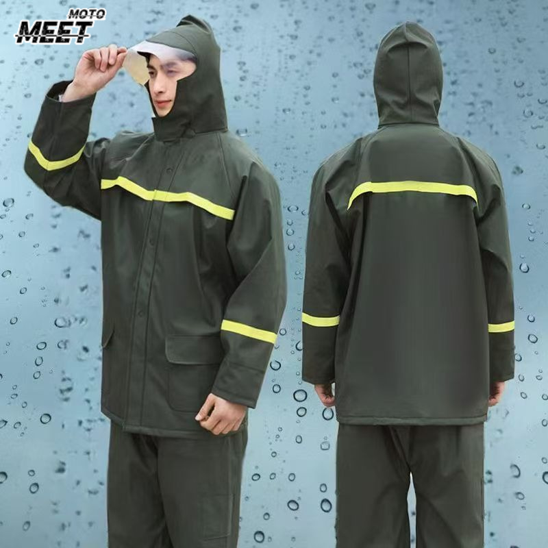 乗馬用レインコートとレインパンツスーツ、分割式サイクリング、 - Fishing Rain Suit のレビューと価格