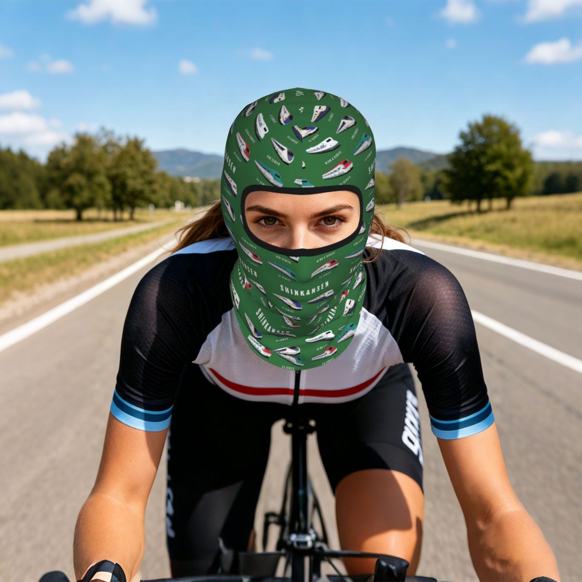 日本の新幹線アートワーク、バラクラバ、フルフェイスマスク、日 - Fishing Mask Sun Protection のレビューと価格
